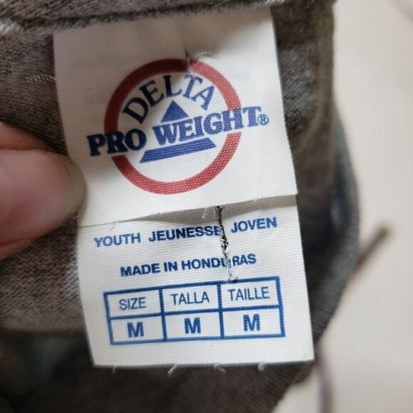 Air Force One Presidential Crew Washington DC Youth T-Shirt Medium Gray Delta - Picture 4 of 4